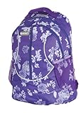 Lilac Flower Girls Womens Hi-Tec Rucksack School College Student Backpack Bag Holds A4