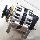 ZHOZHUT 2000W Permanent Magnet Generator 14 / 28V DC Brushless Constant Voltage Generator High Power Charging Generator Set For Single-Cylinder Diesel Engines, Tractors, Lighting,Single Head,14V