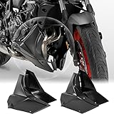 Lorababer Motorcycle Lower Engine Spoiler Bellypan Fairing Frame Panel Guard Belly Pan Chassis Shroud Body Frame Kit Compatible with Y-amaha MT07 FZ07 MT FZ 07 MT-07 FZ-07 2021 2022 (Black)
