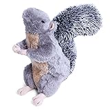 Petface Cyril The Squirrel Plush Dog Toy with Built-In Squeaker (Pack of 1)