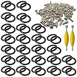 50-Pack GI Joe O-Rings+ 100 Screws + 2 Spanners,Fits for Premium 3.75" Action Figure Repair Kit | Replacement Parts for Vintage Toy Joints & Waistbands | DIY Fix Accessories for Collectors