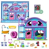 Littlest Pet Shop Series 2 Pet Shop Playset | LPS Playset With 2 Pet Mini Figures 20 Accessories 1 Collector Card And 1 Virtual Code | Animal Collectable Kids Toys For Girls And Boys