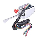 Keenso Turn Switch, New 12V Universal Street Hot Rod Chrome Turn Switch Universal Indicator Switch Motorbike Universal Switch