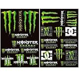 2 Motorbike Stickers,Motorcycle Stickers,Motorbike Helmet Stickers,Monster Scratch Car Sticker,Can be Used for Motorbike/Skateboard/Laptop/Computer/Bicycle/Helmet