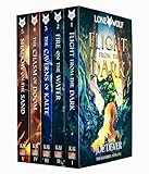 Lone Wolf Series Books 1 - 5 Collection Set by Joe Dever (Flight from the Dark, Fire on the Water, Caverns of Kalte, Chasm of Doom & Shadow on the Sand)