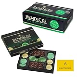 Bendicks Bittermints & Mint Collection 400g - UK's Famous Dark Mint Chocolates Bundled with HappiHaus Card - Chocolate Mint Crisps, Dark English Mints - Vegan, Vegetarian, Kosher, Gluten-Free