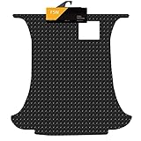 FSW - Tailored Mats - Fits Shogun/Pajero LWB 1992-2000 Lwb Extended Rear Seats - Non Slip Car Boot Floor Mat, Heavy Duty 3mm Rubber - Waterproof, Anti Slip Boot Mat, Black Cloth Binding