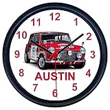 Key Expressions Personalised Classic Car Wall Clock for MONTE CARLO RALLY SPEC AUSTIN-COOPER MINI Enthusiasts