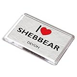 FRIDGE MAGNET - I Love Shebbear, Devon