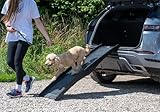 Pet Dog Ramp, Black Portable Folding Access Ramp for Dogs with Non Slip Surface for Cars and Trucks