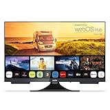 Cello C2224WS 12 Volt 22 inch Traveller Smart Frameless TV Pitch Perfect Speakers | Ultrafast WebOS | Freeview Play | FreeSat | Bluetooth | Netflix | Small TV for Motorhomes | UK Made