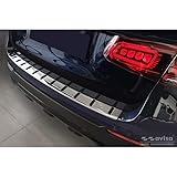 Avisa Stainless Steel Rear bumper protector compatible with Mercedes GLC (X253) 2015-2019 & Facelift 2019- 'STRONG EDITION', Silver