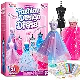 Klever Kits Fashion Designer Kit for Girls,Sewing Kit with 3 Mannequins,Creativity DIY Arts & Crafts Kit Learning Toys Sewing Kit for Kids-Girl Toys for Age 8 9 10 11 12+ Year Old,Girls Craft Gift Set