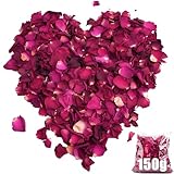 Mbsomnus 150G Wedding Confetti Biodegradable 100% Natural Dried Rose Petals Confetti Petals Eco-friendly Dried Flower Confetti Decorations for Table Birthday Party Proposal DIY Crafts Accessories