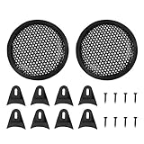 X AUTOHAUX 2pcs Car Speaker Cover Protector Woofer Subwoofer Grill 5 inches