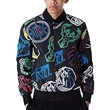 New Era College Bomber Jacket - NBA All Over Neon Print - L
