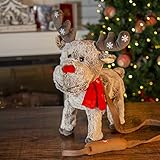 The Christmas Workshop 70159 Walking Christmas Reindeer With Music/Indoor Christmas Decoration/Battery Operated / 33cm x 20cm x 36cm