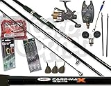 NGT Carp Fishing Set up With 12ft 3 Peice Rod Reel Bite Alarm And Tackle & Bait