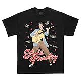 ELVIS PRESLEY Unisex-Adult Artist Merch, Black, M