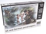 Masterbox 1:35 Scale US and German Paratroopers Figure