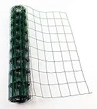 Easipet Green PVC Coated Steel Wire Mesh Garden Fencing, 90cm x 10m Roll, 100mm x 75mm Mesh