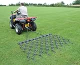 William Hackett Trailed Chain Grass Harrow with Drawbar 4ft x 4ft, for Tractors, ATVs and Quads,