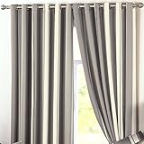 Curtina - Whitworth - Ready Made Lined Eyelet Curtains - 46" Width x 90" Drop (117 x 229cm), Charcoal
