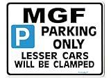 Gift for MGF Car owner Personalised Parking Sign for mg f mgtf 1.8 i 1.8i se vvc trophy models -Size Small or Large