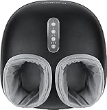 Medcursor Foot Massager Machine with Heat Function, Deep Kneading Massager, Multi-Level Settings & Adjustable Intensity for Home or Office Use (Black)