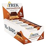 Trek High Protein Flapjack Cocoa Oat, 50 g - Gluten Free Bars – Healthy Snack Bars – Plant Based Protein - Vegan Bars (Pack of 16 Bars) | L0572375-P107199021-M107199013