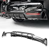 Rear Bumper Diffuser Spoiler Cover Kit For BMW 4 Series F32 F33 F36 2014-2020 Carbon Fiber