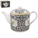 The Leonardo Collection William Morris Pimpernel Teapot for Kitchen | Lovely Kitchen Accessories for Home | Without Tea Strainer Tea Pot for Everyday Use | New Durable Tea Pots for Home & Office
