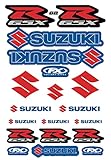 KIT STICKERS COMPATIBLE FOR SUZUKI GSX R SPONSOR MOTORCYCLE CROSS ENDURO HELMET (62)