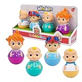 Weebles, 4 Cocomelon Characters, Culbuto, Early Learning Toy, Toy for Children from 1 Year, Gioch I Preziosi, WEC01