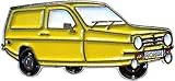 GBJUK Yellow Reliant Robin 3 Wheel Van Enamel Pin Badge Lapel
