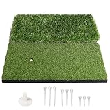CHAMPKEY Professional Double-Turf Golf Hitting Mat | Golf Mat with Foldable Design | Practice Mat Ideal For Indoor and Outdoor Training