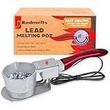 Electric Lead Melting Pot for Fishing Mold Kit, Fast-Melting Lead Pot and Lead Smelter Pot, 5-Pound Capacity, for Fishing Weights Molds & Bullet Casting Molds, Designed in USA