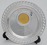 trophiesuk 4" Silver Salver for all Presentations