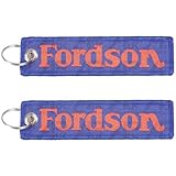 2x Flexible Ribbon Fabric Woven Key Ring Chain Replacement for Fordson Dexta Major Tractor
