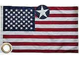 American Flag 3x5FT -(90x150cm) Embroidered Stars Sewn Stripes Outdoors Indoors USA Flags Nylon flag Brass Grommets banner…