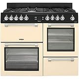 Leisure CK110F232 Gas Cooker A Black – Ovens and Cookers (Stove, Black, Buttons, Rotating, Front, Electronic, LED)