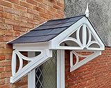 Althorp Door Canopy (Grey) 121cm Width, 97cm Height, 75cm Depth