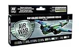 Vallejo"RAF & FAA Coastal Command 1939-45" Model Air Colouring Kit,17 ml (Pack of 8)