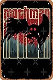 Retro Mothman - Cool Vintage Cryptid Cartoon - Original Artwork Poster Metal Sign Retro Home Decorative Vintage Tin Sign 12 x 8 Inch