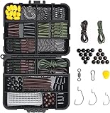 Vicloon 272 Pcs Carp Fishing Tackle Box, Fishing Accessories Kit Including Hooks, Safety Clips, Beads, Boilie Stops, Corn, Tubing & Other Accessories