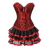 Halloween Gothic Dresses for Women UK Clearance Lace Bow Tie Retro Medieval Patchwork Puffy Mini Dress Steampunk Renaissance Corset Skirt Dress Court Ball Porm Gown Dresses Evening Cocktail Dresses
