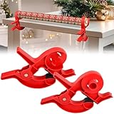 2 Pcs Wrapping Paper Cutter, Wrapping Paper Clamps, Tabletop Gift Wrapping Tool with Tape Dispensers, Adhesive Cutter Packaging Machine,Tape Dispenser to Secure Your Wrapping Paper Roll (B)