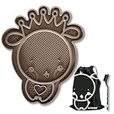 Lick You Silly Premium Lick Mat for Dogs & Cats 9in | 1 Designer Lick Mat, 1 Nylon Storage Bag, 1 Cleaning Brush | Dog Enrichment, Anxiety & Boredom Reducer| Non-Toxic, Slow feeder, Large suction cups