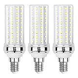 SAUGLAE 20W LED Corn Bulbs, 150W Incandescent Bulbs Equivalent, 6000K Daylight White, 2300Lm, E14 Small Edison Screw Light Bulbs, 3-Pack