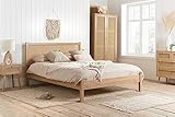 Birlea Croxley Rattan Double size Bed Oak